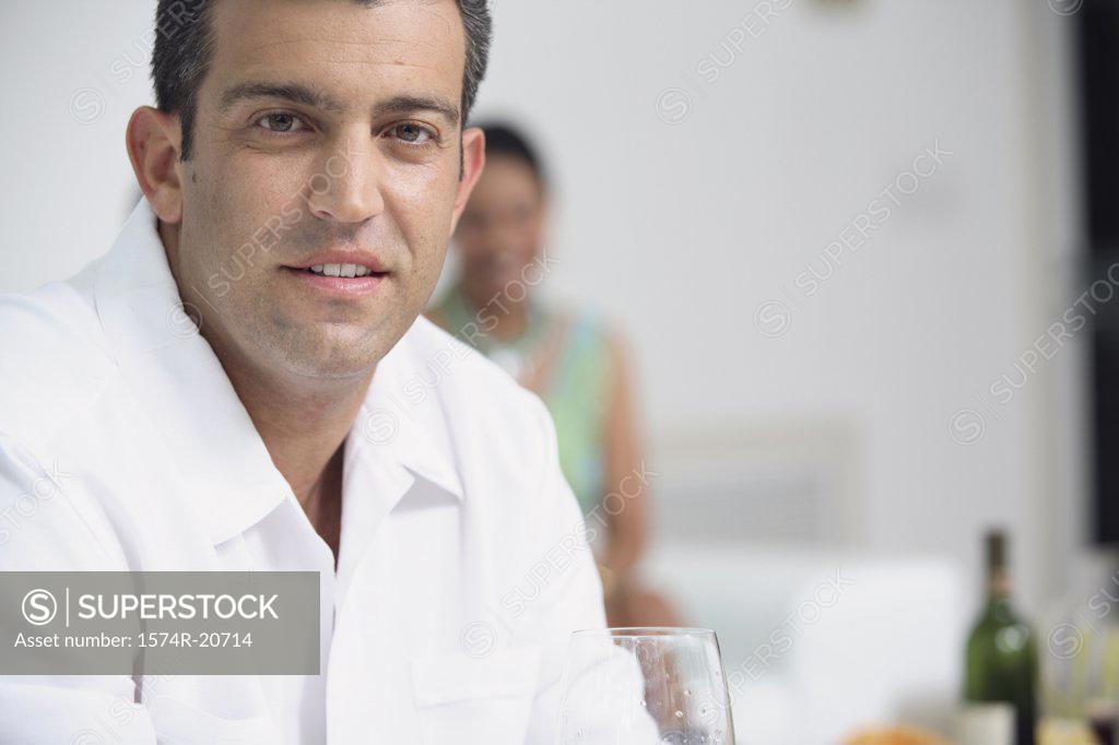 Stock Photo: 1574R-20714 Portrait of a mid adult man smiling
