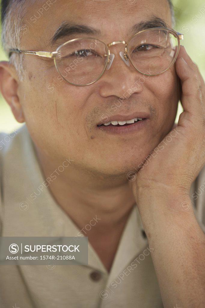 Stock Photo: 1574R-21088A Portrait of a mature man smiling