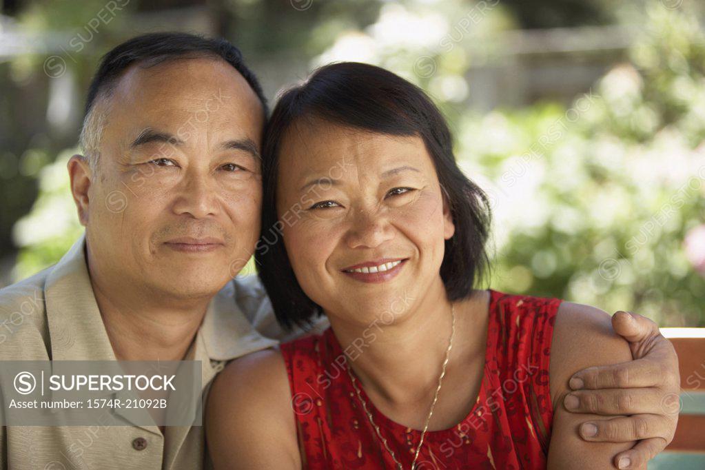 Stock Photo: 1574R-21092B Portrait of a mature couple smiling