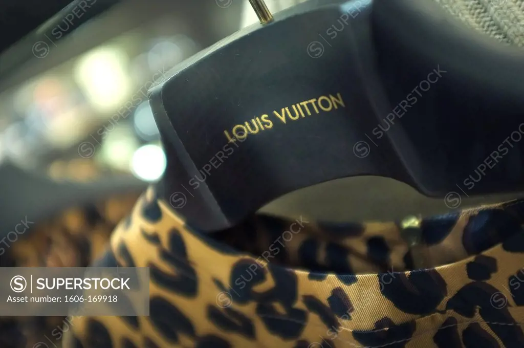 Close up on a hanger Louis Vuitton - SuperStock