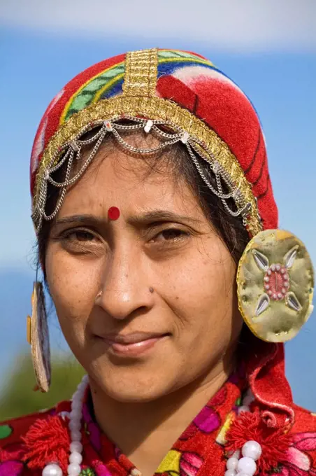 India, West Bengal, Darjeeling, Local woman