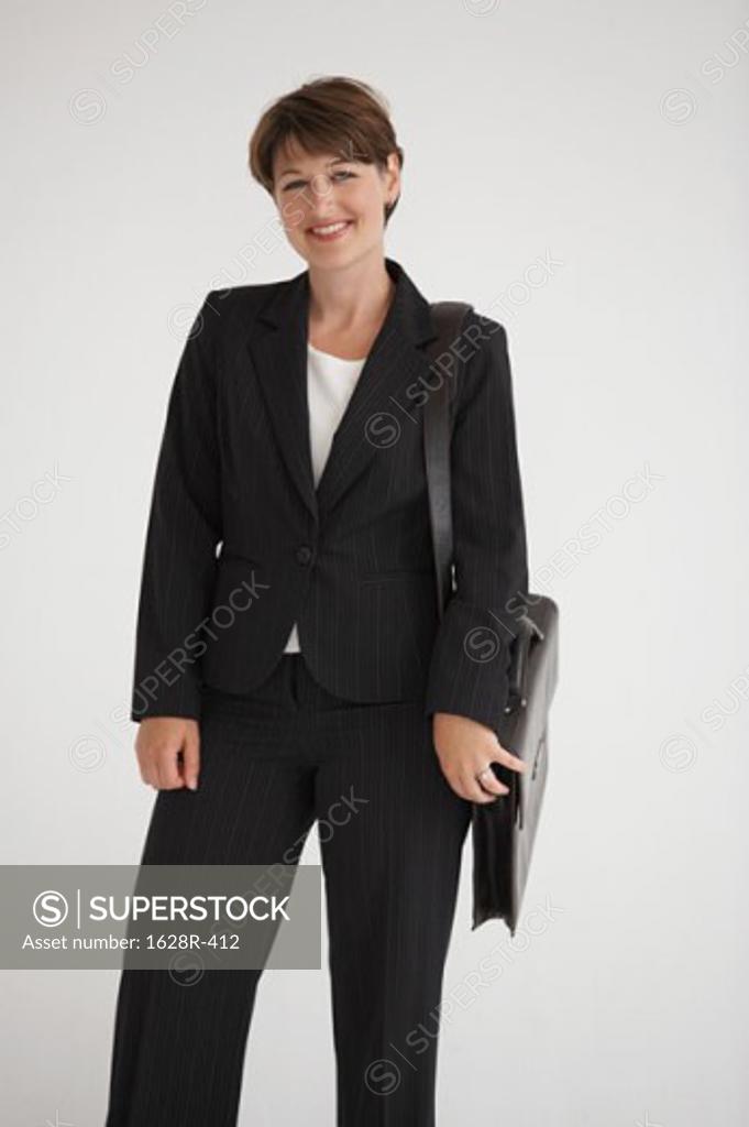 Stock Photo: 1628R-412 Portrait of a businesswoman smiling