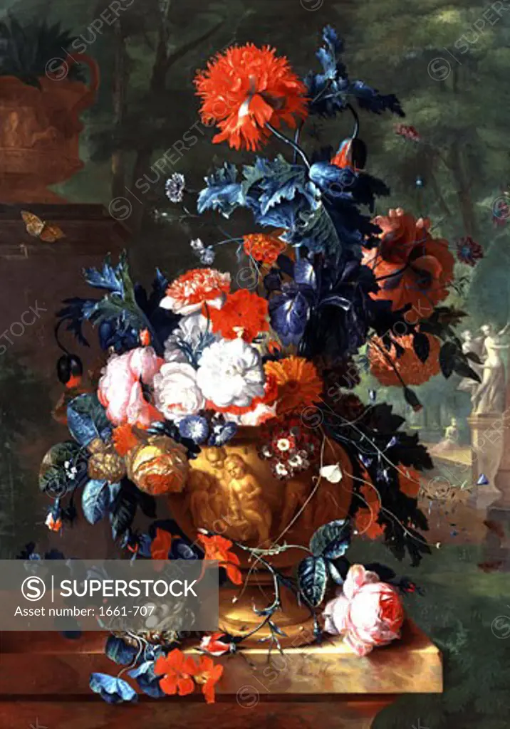 A Rich Still Life of Flowers Jan van Huysum (1682-1749 Dutch)