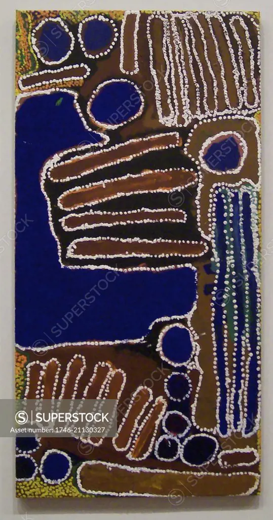 Modern art painting by Australian aboriginal artist.