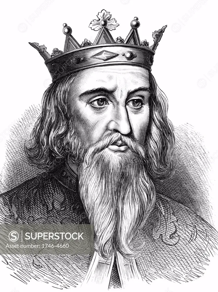Henry I (1068-1135) king of England from 1100; youngest son of William I, the Conqueror. Wood engraving c1900