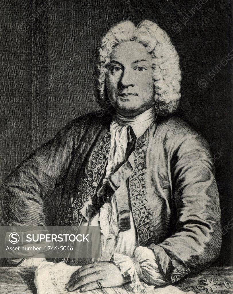 Stock Photo: 1746-5046 Francoise Couperin (1668-1733) French Baroque composer and organist.