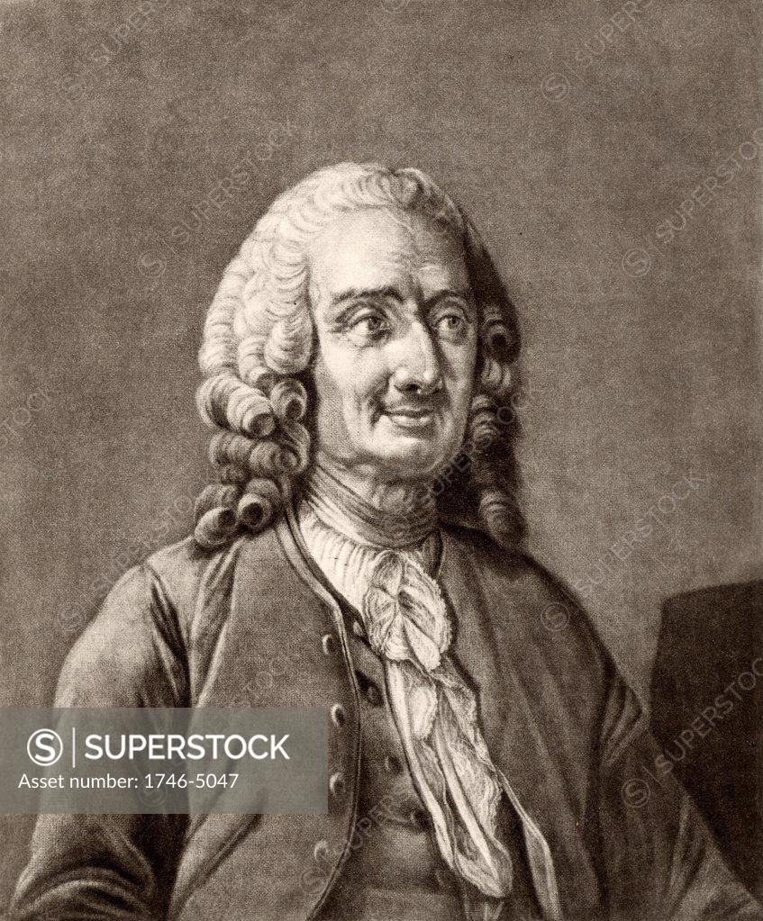 Stock Photo: 1746-5047 Jean Philippe Rameau (1683-1764) French composer and musicologist.