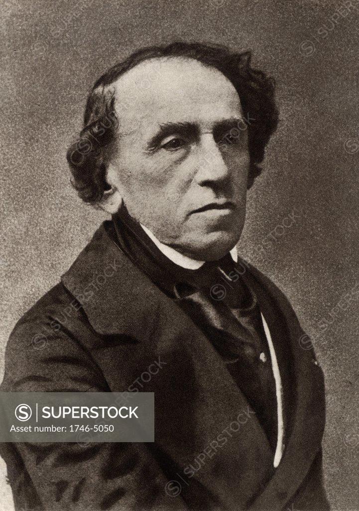 Stock Photo: 1746-5050 Giacomo Meyerbeer (1791-1864) (Jakob Liebmann Beer) German composer who settled in Paris and established himself as a foremost composer of Frrench grand opera. From a photograph by Nadar, pseudonym of Gaspard-Felix Tournachon (1820-1910).