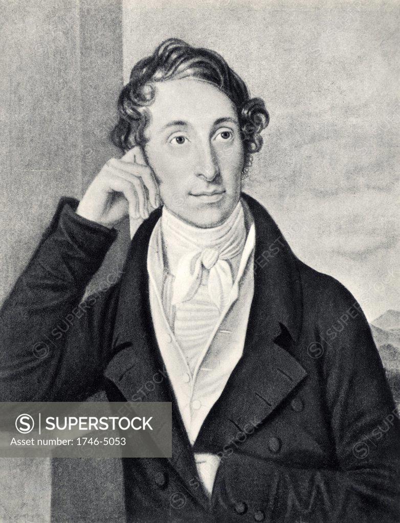 Stock Photo: 1746-5053 Carl Maria von Weber (1786-1826) German composer, conductor and pianist.