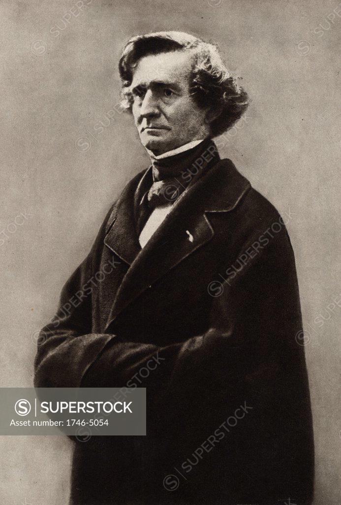 Stock Photo: 1746-5054 (Louis) Hector Berlioz (1803-1865) French Romantic composer.  From a photograph by Nadar, pseudonym of Gaspard-Felix Tournachon (1820-1910).