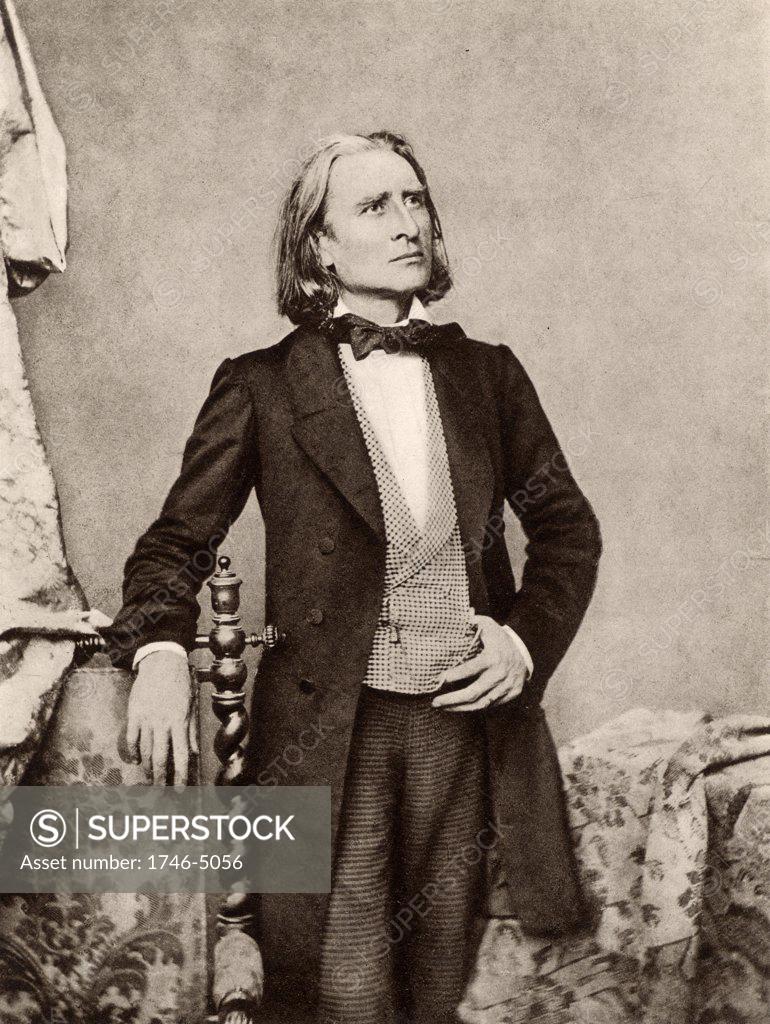 Stock Photo: 1746-5056 Franz (Ferencz) Liszt (1811-1886) Hungarian pianist and composer. After a photograph.