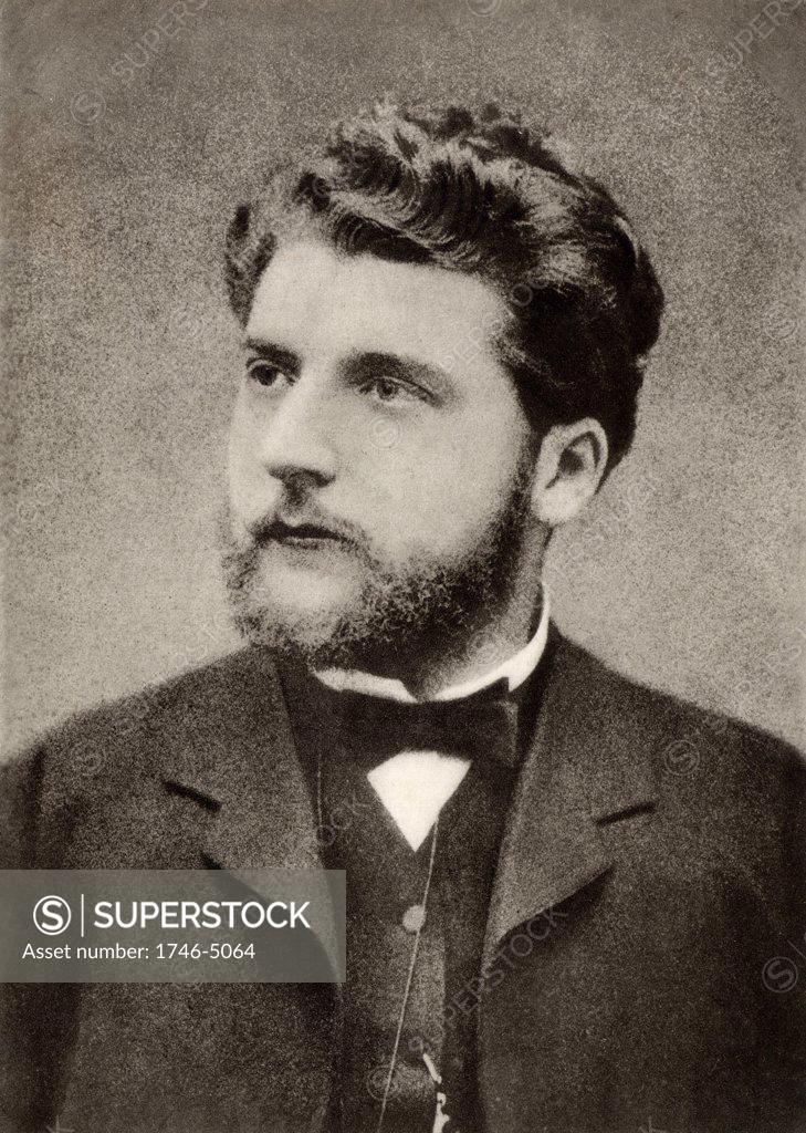 Stock Photo: 1746-5064 Georges (Alexandre Cesar Leopold) Bizet (1838-1875) French composer. After a photograph.