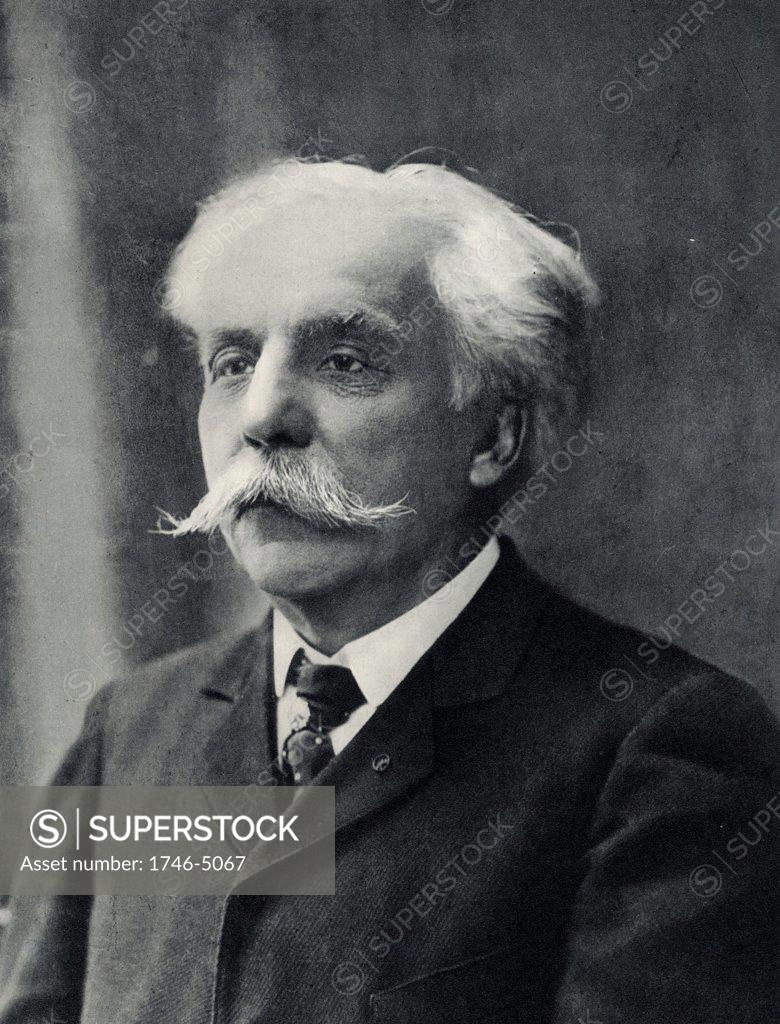 Stock Photo: 1746-5067 Gabriel (Urbain) Faure (1845-1924). French composer. After a photograph.