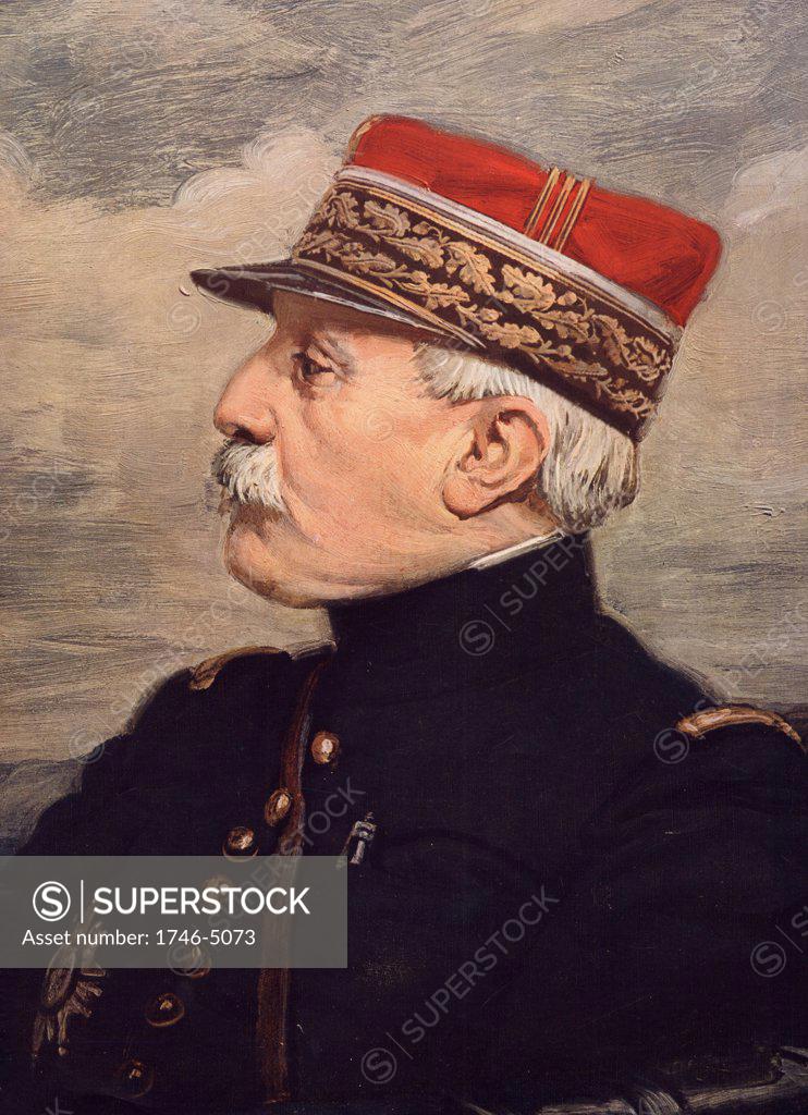 Stock Photo: 1746-5073 General Noel de Castelnau (1851-1944) French Army officer.  One of the leading French commanders during the First World War.  Castelnau in 1918.