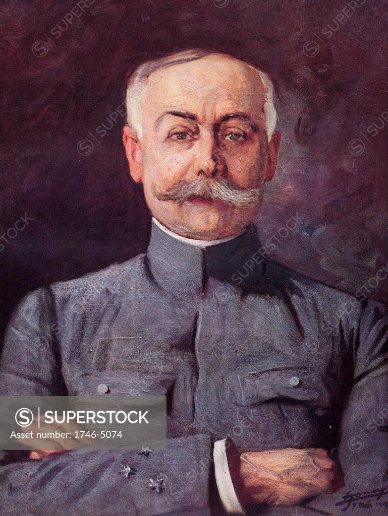 Stock Photo: 1746-5074 General Francois Paul Anthoine (1860-1944).  During the First World War he commanded the First French Army in 1917.  In November 1917 he was appointed Commander-in-Chief.  Anthoine in 1919.