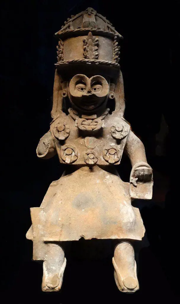 Mayan God of Rain worshiped by the Mayans along the Gulf of Mexico 300-900 AD. Baked clay