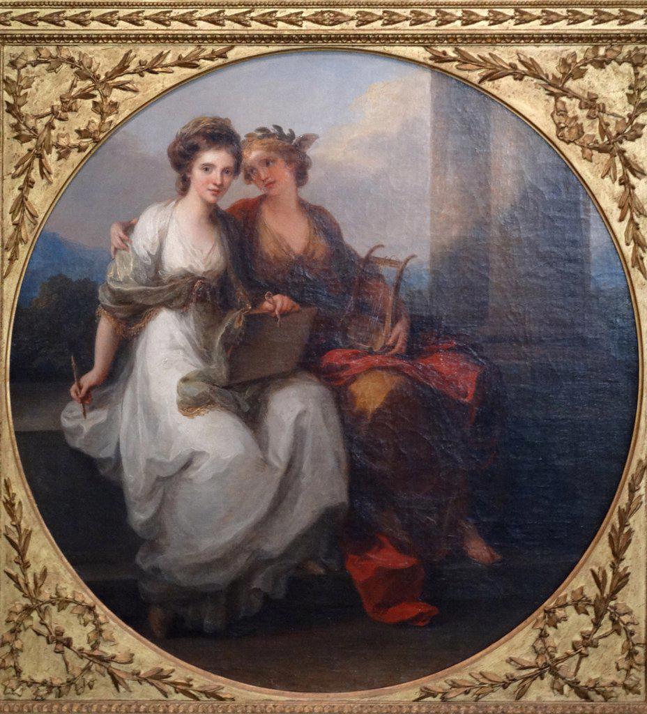 Portrait by Angelica Kauffman (1741-1807) Austrian Neoclassical painter. Dated 1807