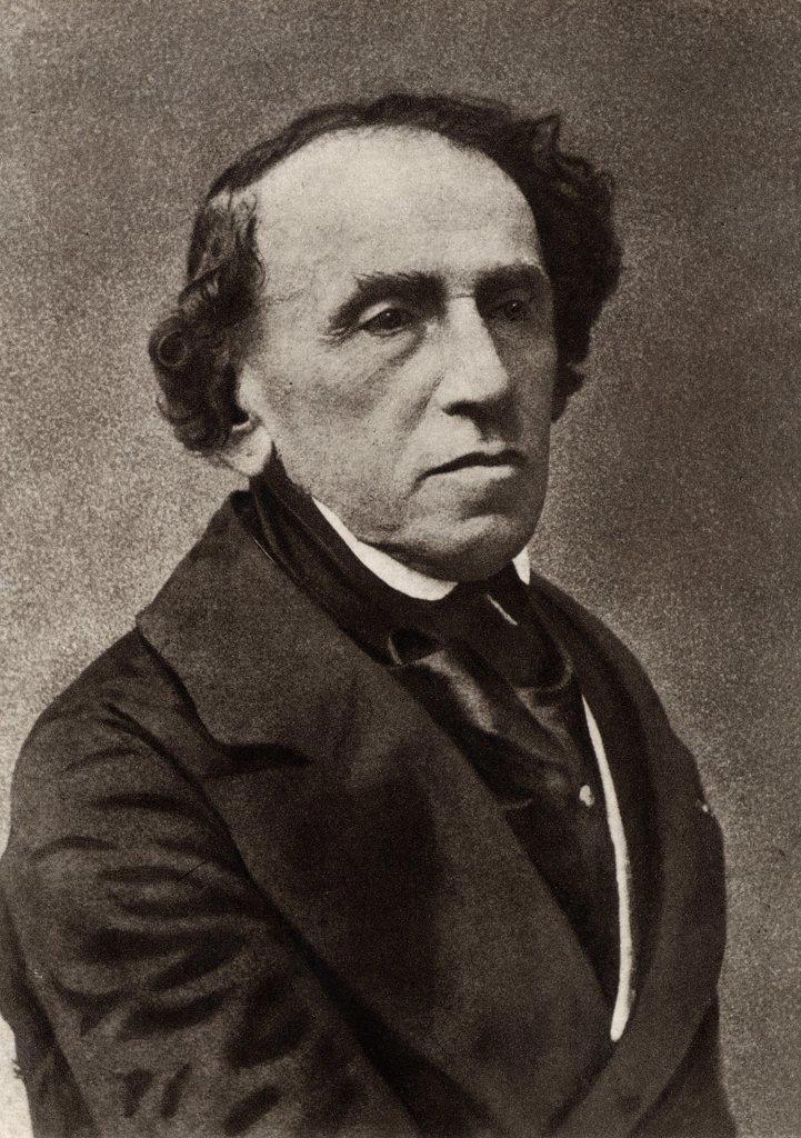 Giacomo Meyerbeer (1791-1864) (Jakob Liebmann Beer) German composer who settled in Paris and established himself as a foremost composer of Frrench grand opera. From a photograph by Nadar, pseudonym of Gaspard-Felix Tournachon (1820-1910).