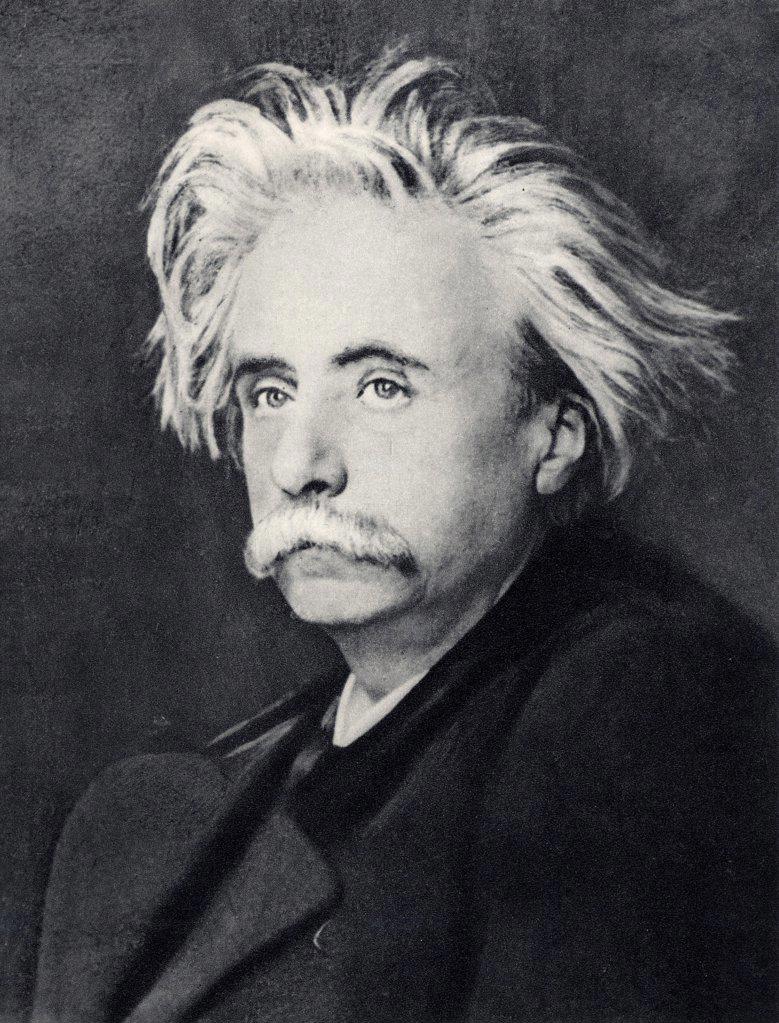 Edvard (Hagerup) Grieg  (1843-1907) Norwegian composer. After a photograph.