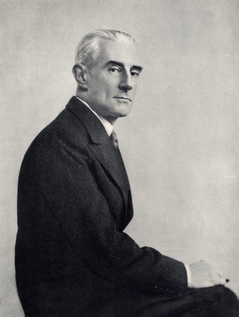 (Joseph) Maurice Ravel (1875-1937) French composer. After a photograph.