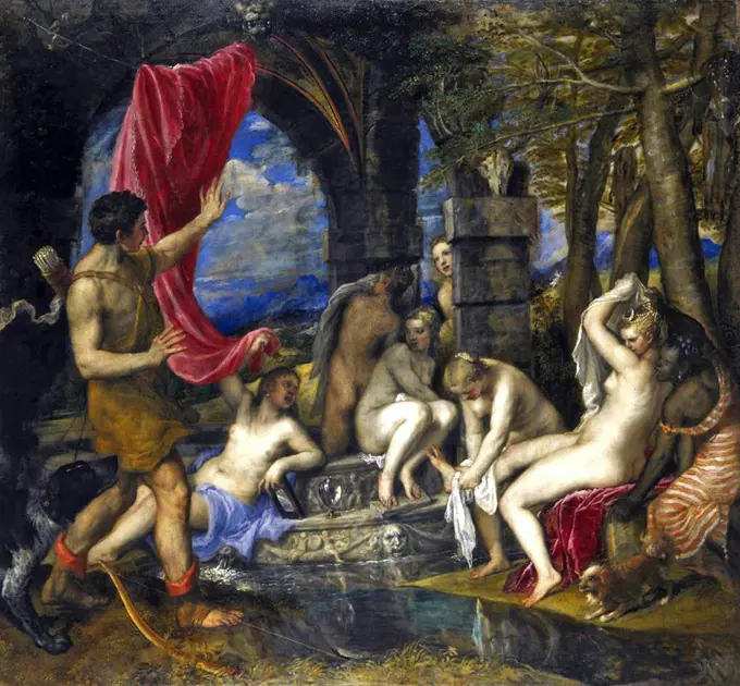 Diana and Actaeon 1556 - 1559 by Titian