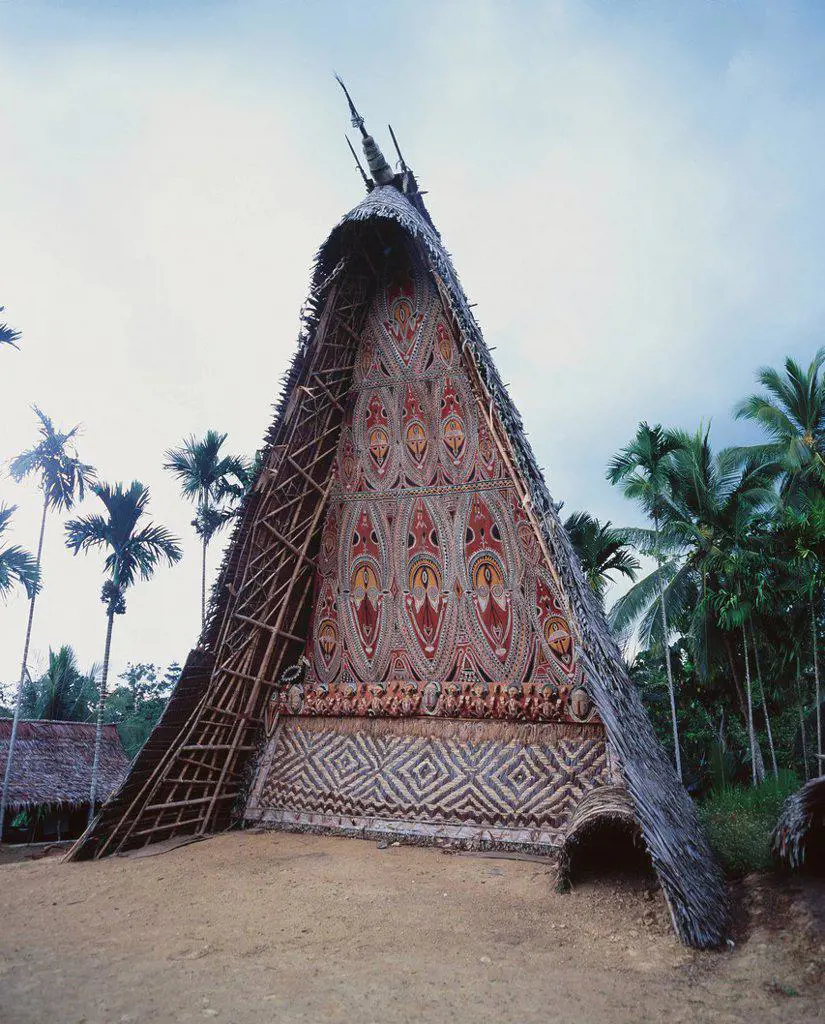 Men's House in Maprik region; Papua New Guinea