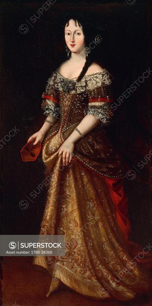 Stock Photo: 1788-28360 Italy, 17th-18th century. Portrait of Noblewoman at the time of the Gonzaga.