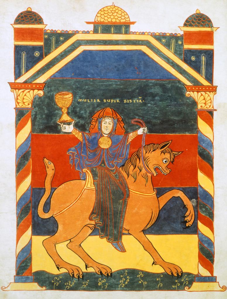 Page of the Book of Revelation by Saint Severo, 11th Century.