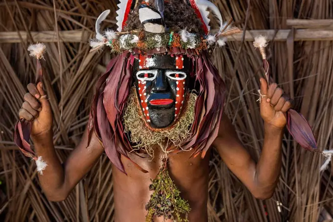 Papua New Guinea, Bismarck Archipelago, Gazelle peninsula, New Britain island, East New Britain province, Rabaul, Kokopo, National Mask Festival, Ngun...