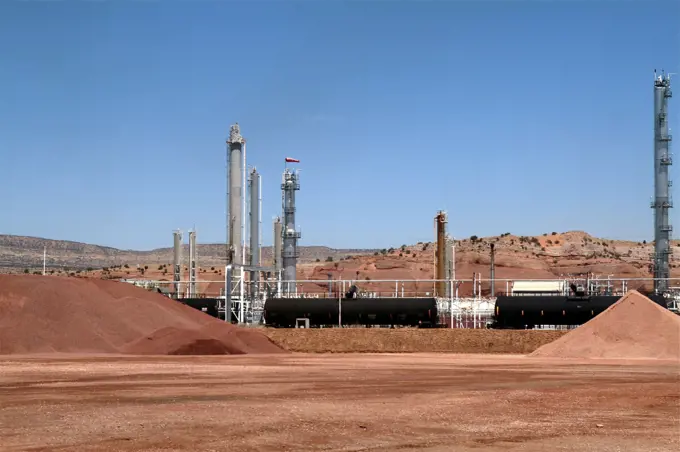 United States, New Mexico, Gallup, Oil and gas plant