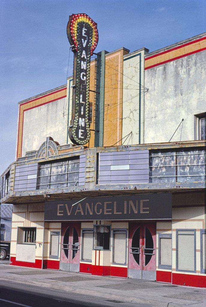 Evangeline Theater, New Iberia, Louisiana, USA, John Margolies Roadside America Photograph Archive, 1979