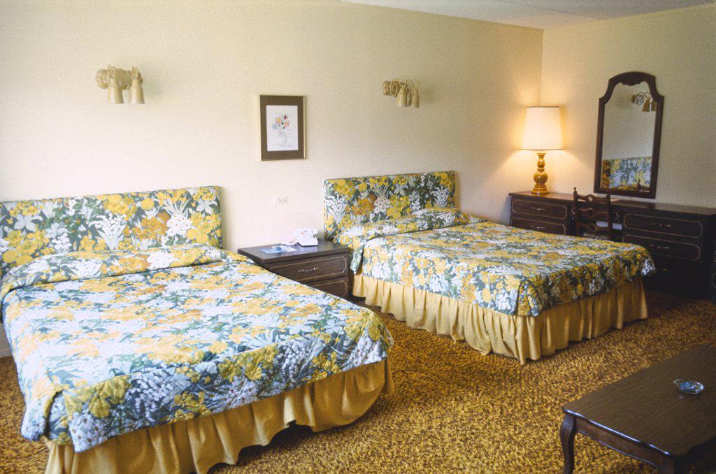 Room 7276, $78 day, Grossinger's Resort Hotel, Liberty, New York, USA, John Margolies Roadside America Photograph Archive, 1977