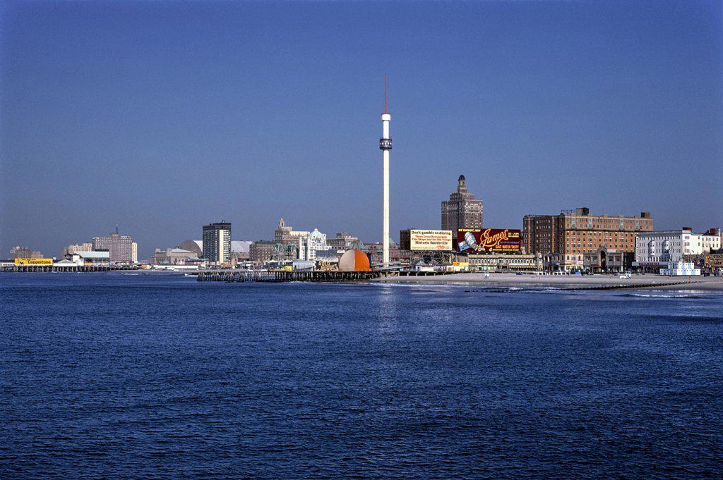 Skyline, Atlantic City, New Jersey, USA, John Margolies Roadside America Photograph Archive, 1978