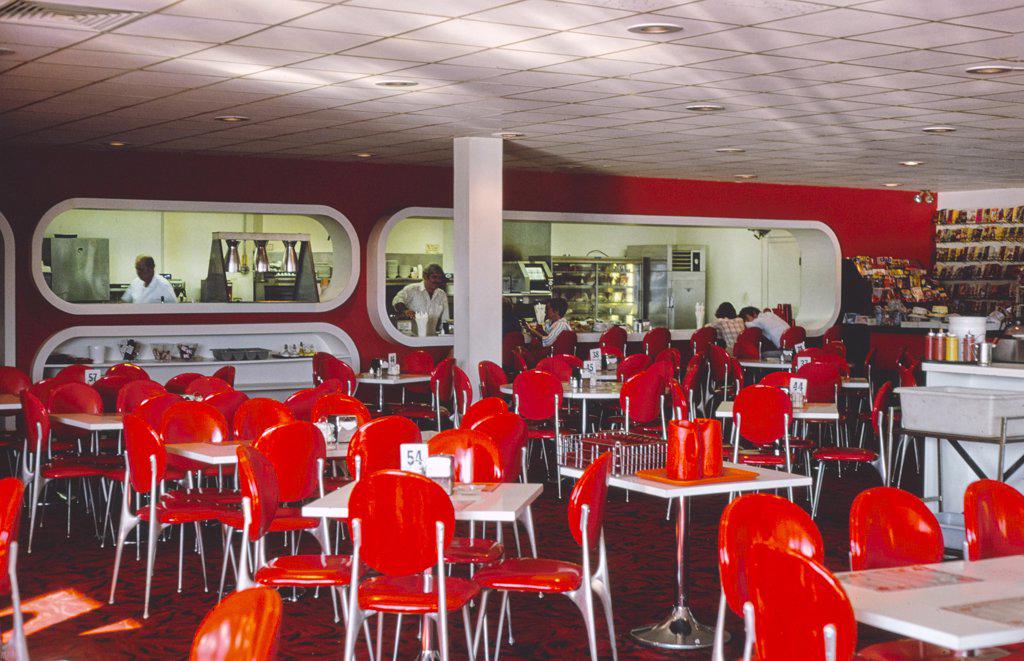 Coffee Shop, Kutsher's Hotel and Resort, Thompson, New York, USA, John Margolies Roadside America Photograph Archive, 1978