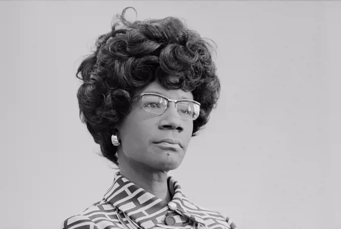 Democratic U.S. Congresswoman Shirley Chisholm Announcing her Candidacy for U.S. Presidential Nomination, Thomas J. O'Halloran, January 25, 1972