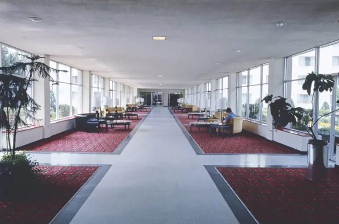 Concord Hotel Lobby, Kiamesha Lake, New York, USA, John Margolies Roadside America Photograph Archive, 1977