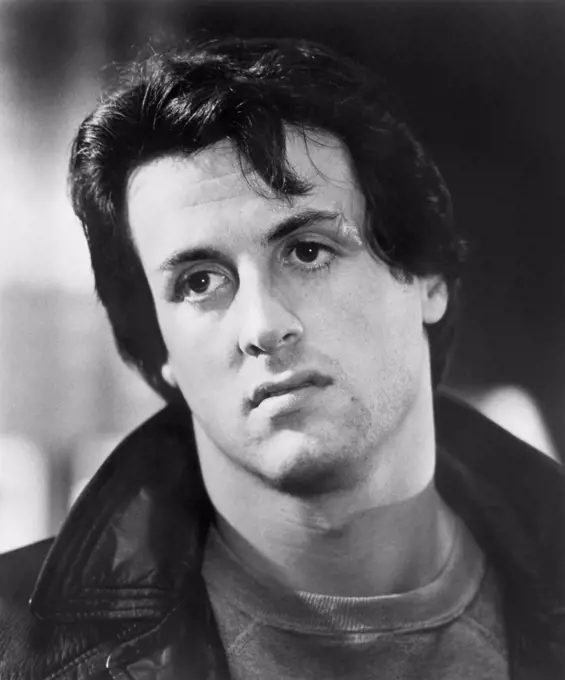 Sylvester Stallone, Head and Shoulders Portrait, on-set of the Film, "Rocky", United Artists, 1976