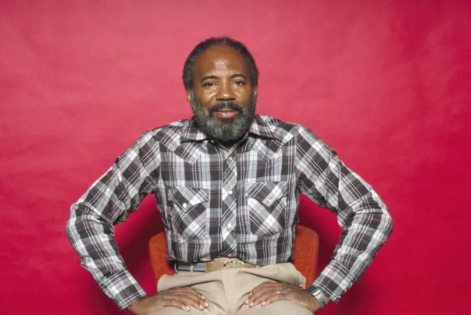 James Meredith, Civil Rights Movement Figure, first African-American student admitted to University of Mississippi, half-length Portrait, Bernard Gotfryd, 1978