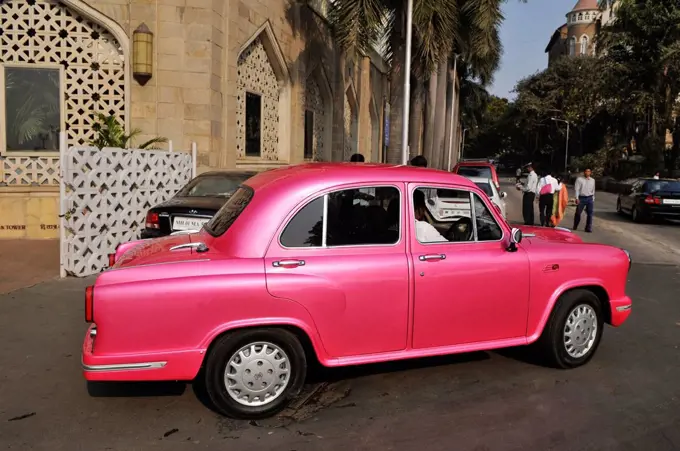 Pink Ambassador, Colaba district, Mumbai, Maharashtra, India, Asia