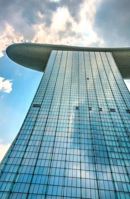 Futuristic Marina Bay Sands Hotel by architect Moshe Safdie, Marina Bay, Downtown Core, Singapore