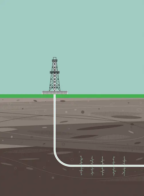 Fracking drilling rig