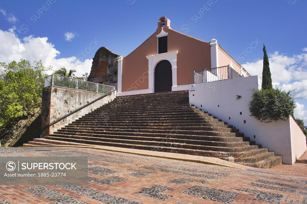 Caribbean, Puerto Rico, San German, Porta Coeli Church - SuperStock