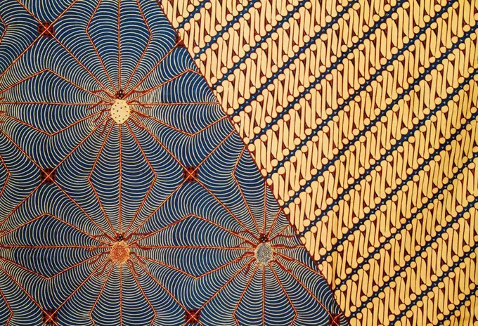Batik fabric on display at the Danar Hadi Batik Museum, Surakarta (Solo), Central Java, Indonesia