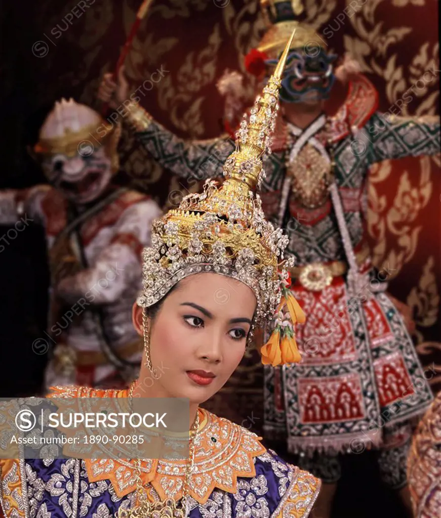 Traditional Thai dancers, Thailand, Southeast Asia, Asia
