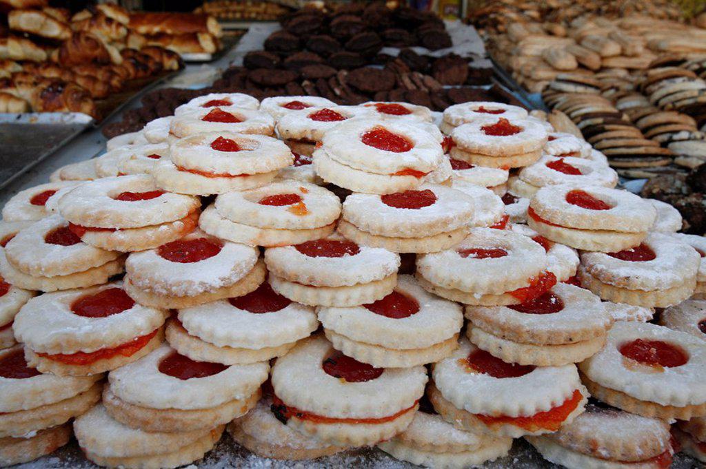 Ramadan cakes and pastries, Jerusalem, Israel, Middle East