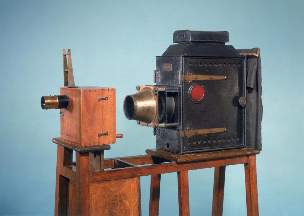 The Cinematographe, invented by Auguste (1862-1954) and Louis (1864