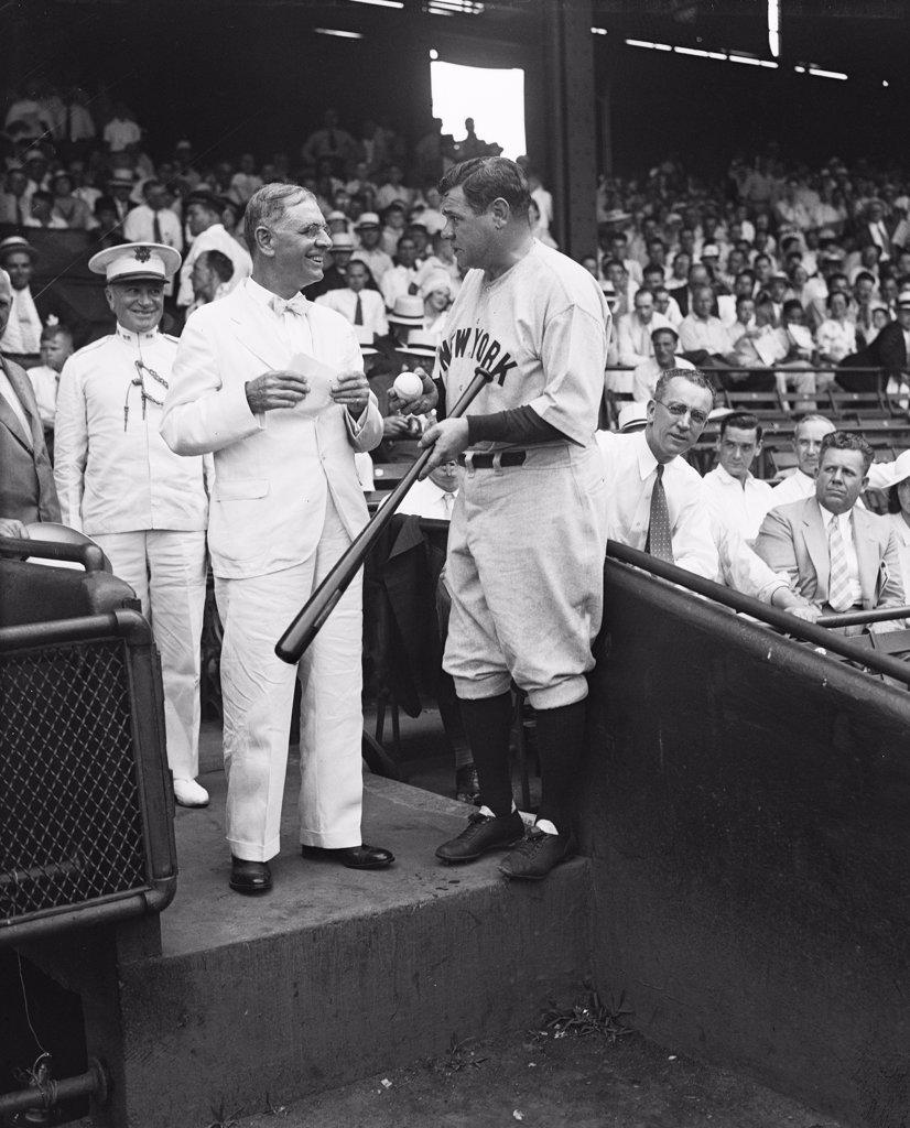 New York Yankees Baseball Player Babe Ruth circa 1934.