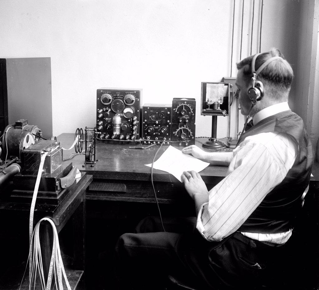 Radio Operator ca. 1910-1920. 