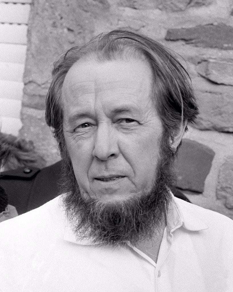 Aleksandr Isayevich Solzhenitsyn (11 December 1918 – 3 August 2008) was a Russian novelist, historian, and critic of Soviet totalitarianism. He helped to raise global awareness of the gulag and the Soviet Union's forced labor camp system. While his writings were long suppressed in the USSR, he wrote many books, most notably <i>The Gulag Archipelago</i>, <i>One Day in the Life of Ivan Denisovich</i>, <i>August 1914</i> and <i>Cancer Ward</i>. Solzhenitsyn was awarded the Nobel Prize in Literature in 1970 'for the ethical force with which he has pursued the indispensable traditions of Russian literature'. He was expelled from the Soviet Union in 1974 but returned to Russia in 1994 after the dissolution of the Soviet Union. Solzhenitsyn died of heart failure near Moscow on 3 August 2008, at the age of 89. A burial service was held at Donskoy Monastery, Moscow, on Wednesday, 6 August 2008. He was buried the same day at the place chosen by him in the monastery's cemetery.