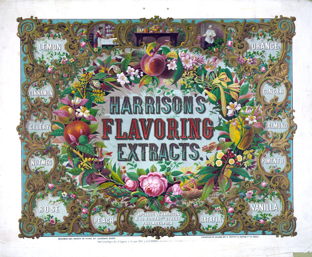 Harrison's flavoring extracts. Phila. ca. 1868. 